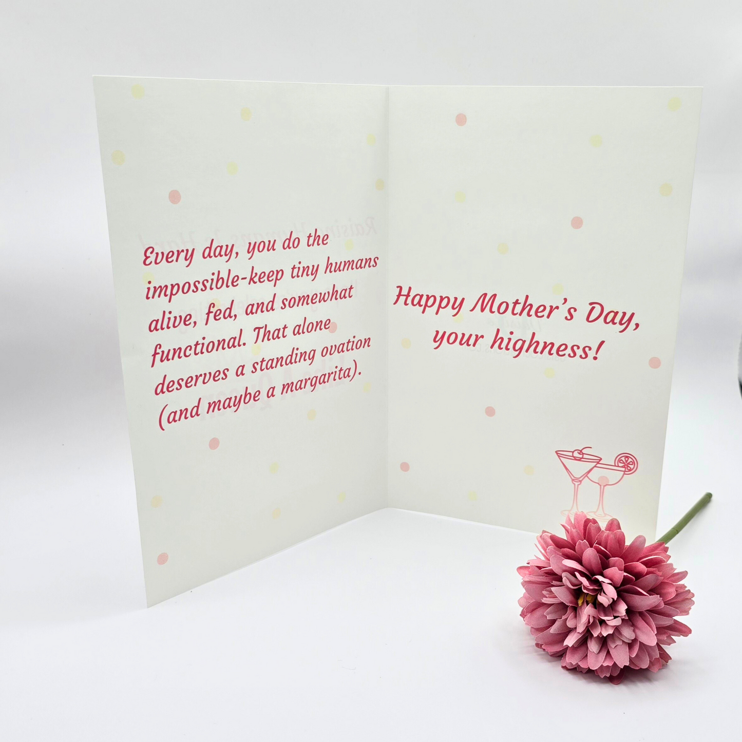 Raising Humans Card – Funny Queen Vibes (Mother’s Day)