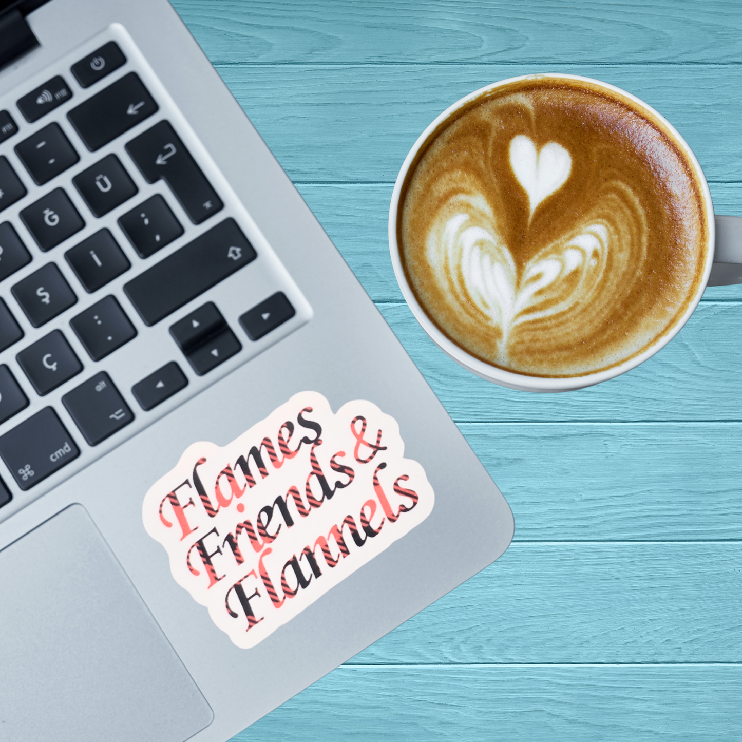 Flames Friends & Flannels Sticker