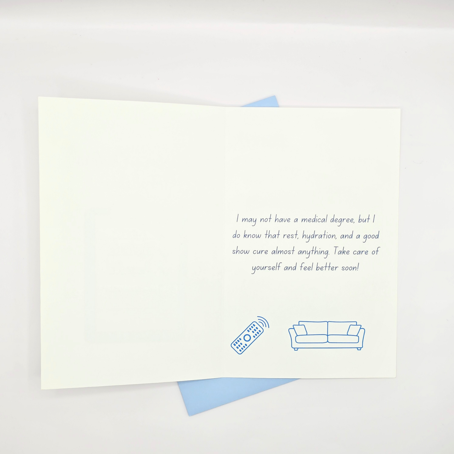Rest, Hydrate, Binge TV – Get Well Card