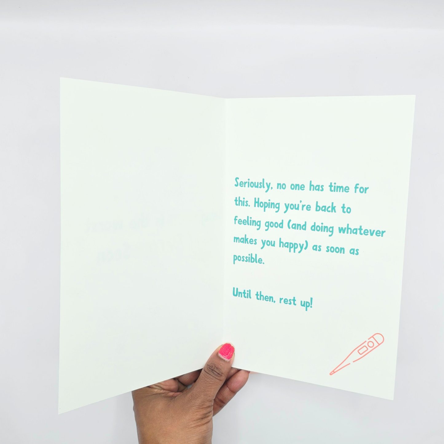 Being Sick Is the Worst" Get Well Card