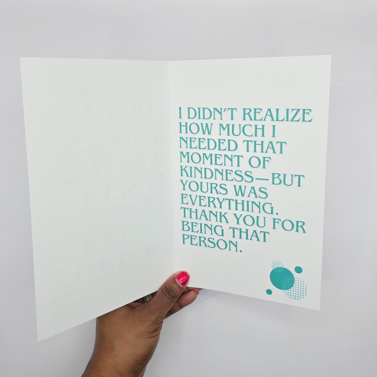 "Kindness Reset" Thank You Card
