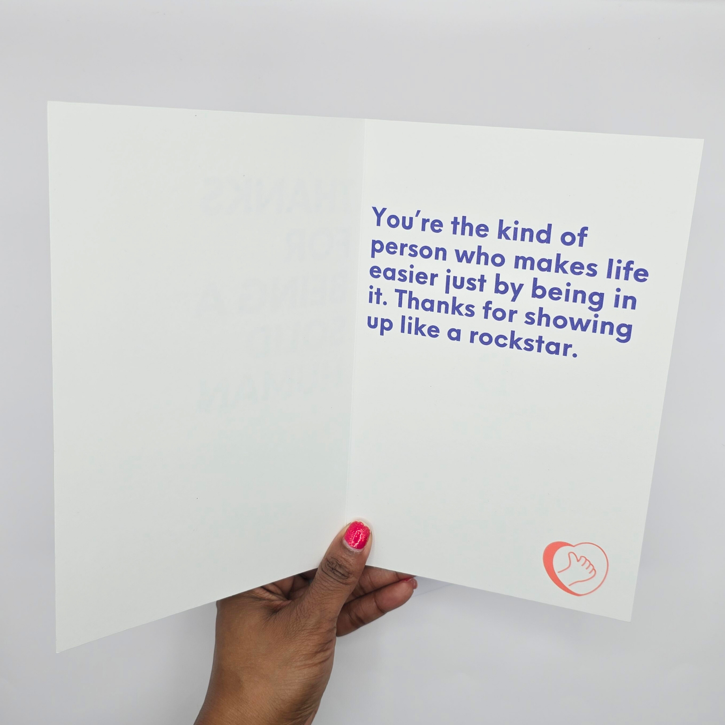 "Thanks For Being A Solid Human" Thank You Card