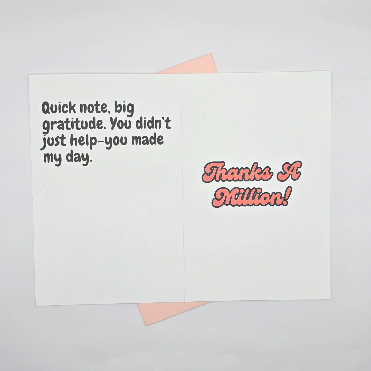 "Big Thanks" Oversized Thank You Card