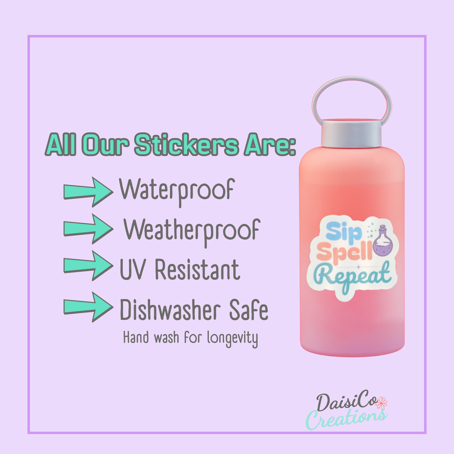 Sip Spell Repeat Sticker