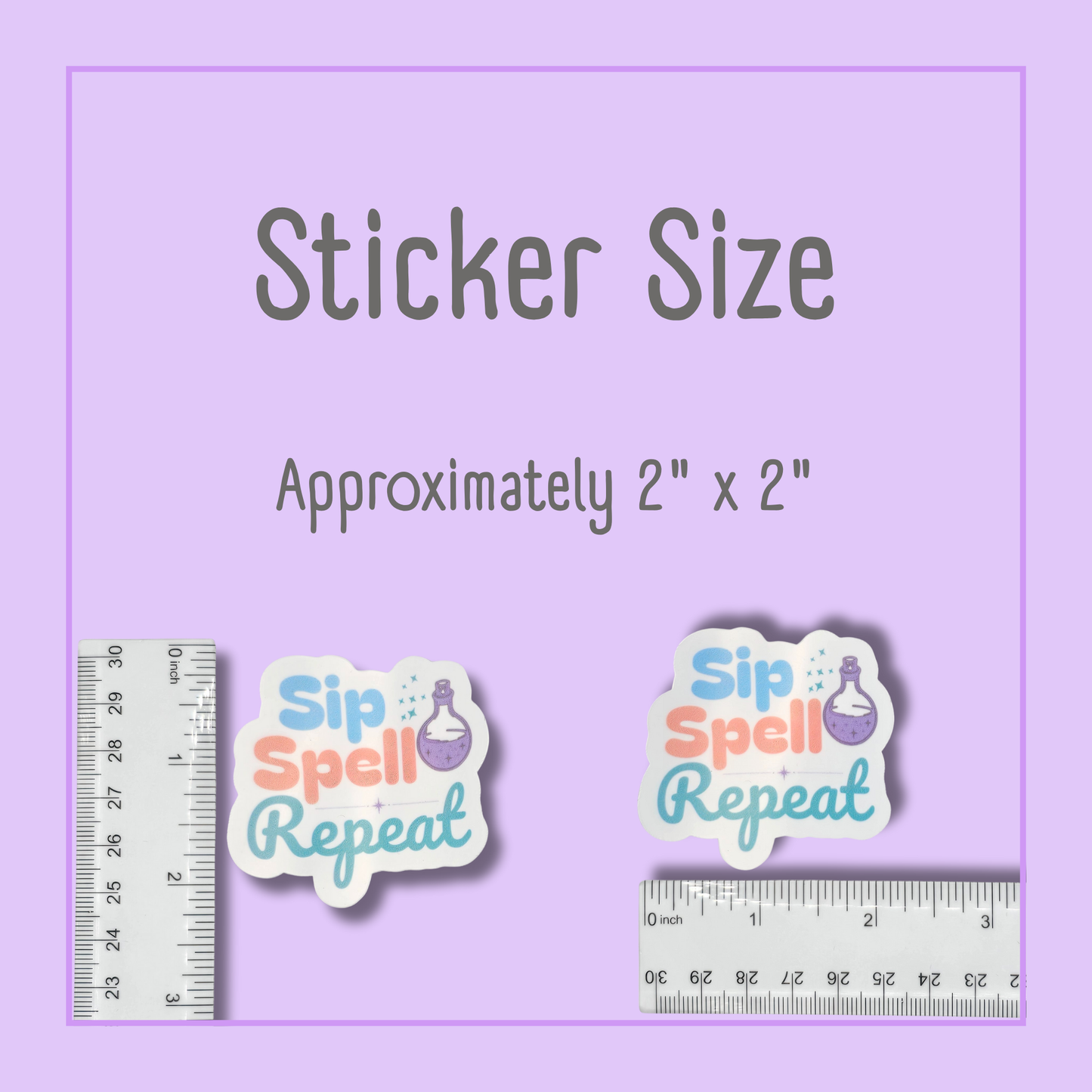 Sip Spell Repeat Sticker