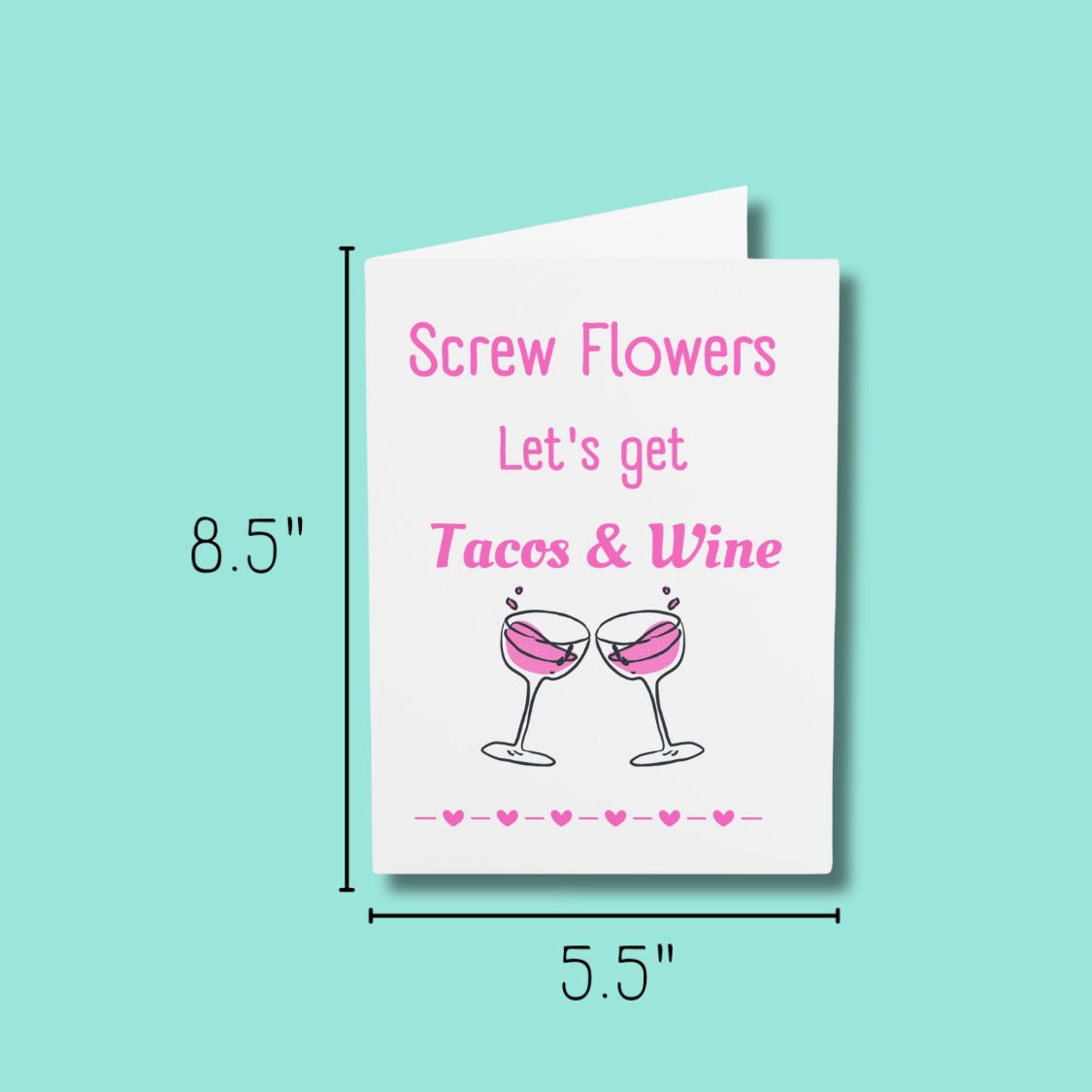 Screw Flowers Valentine's Day Card