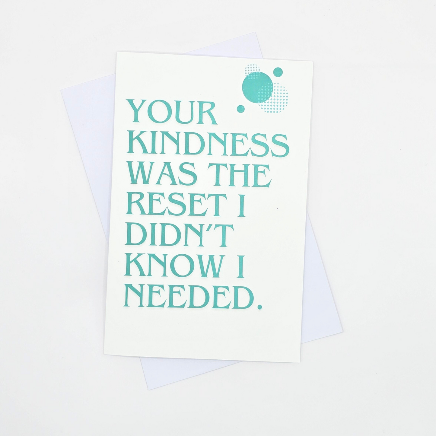 "Kindness Reset" Thank You Card
