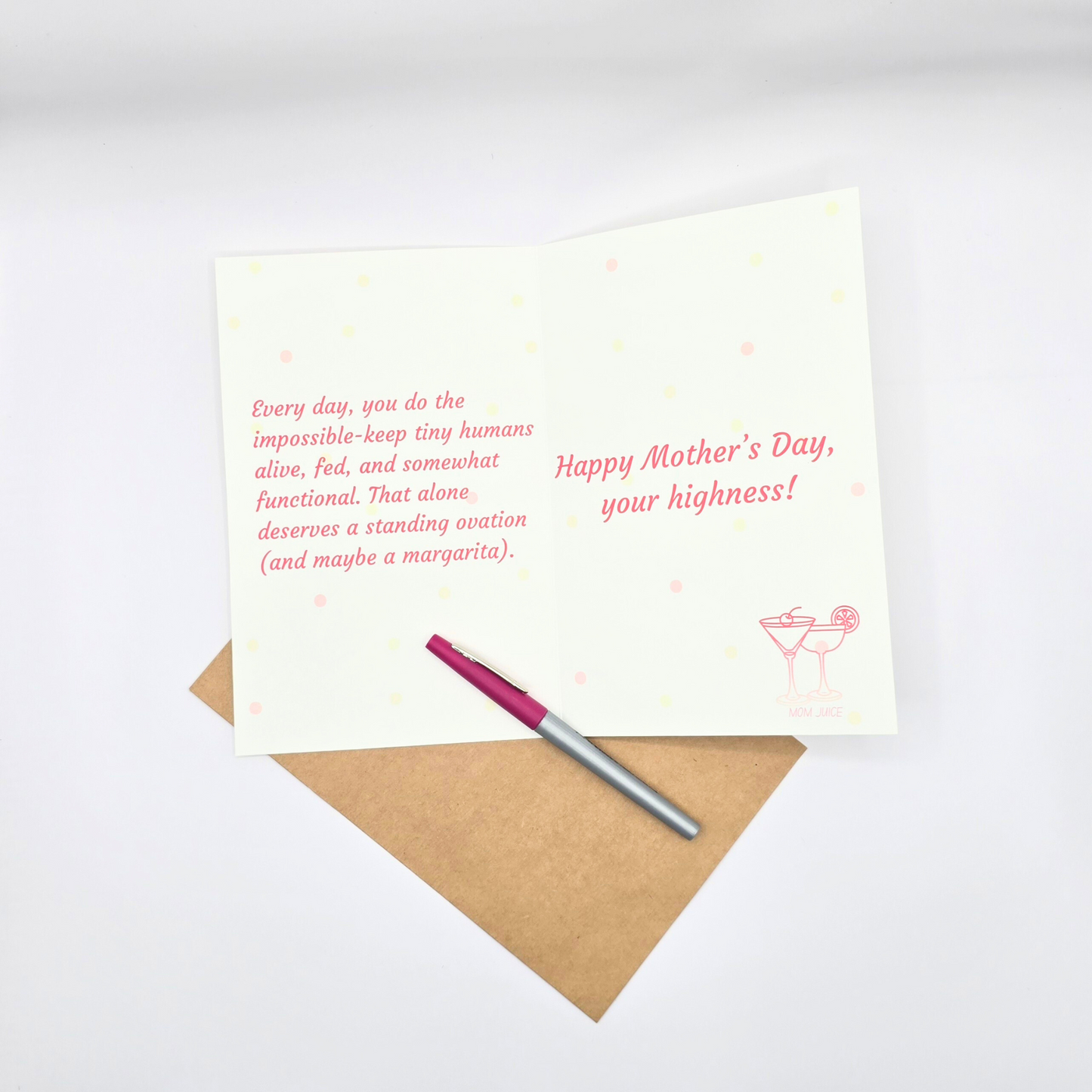 Raising Humans Card – Funny Queen Vibes (Mother’s Day)