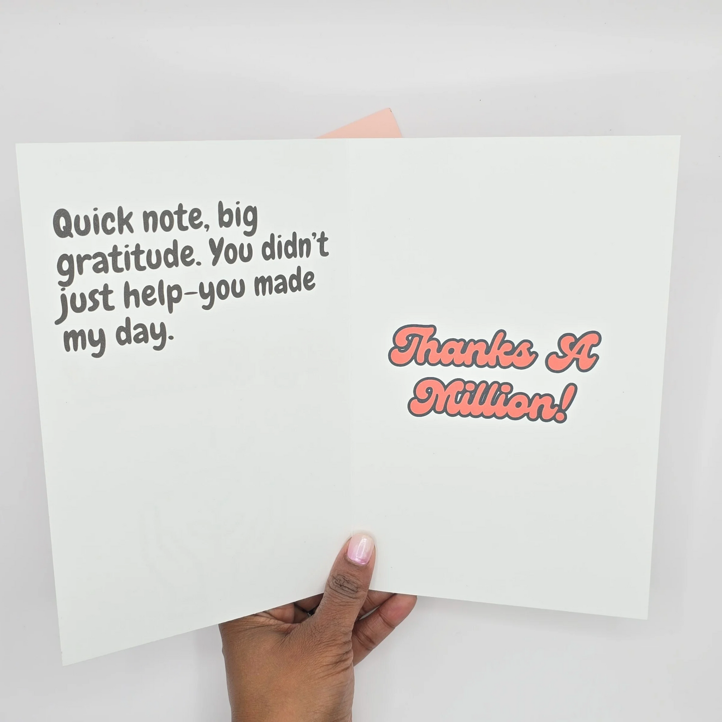 "Big Thanks" Oversized Thank You Card