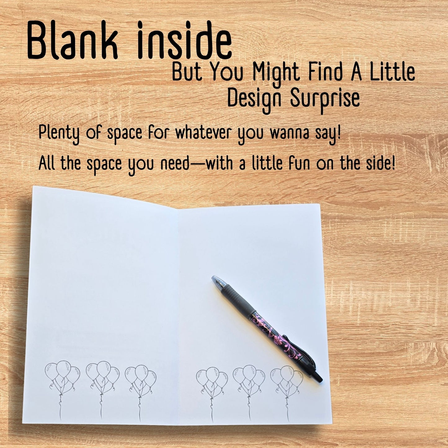 Large Black and White Birthday Cards Variety Pack - Blank Inside