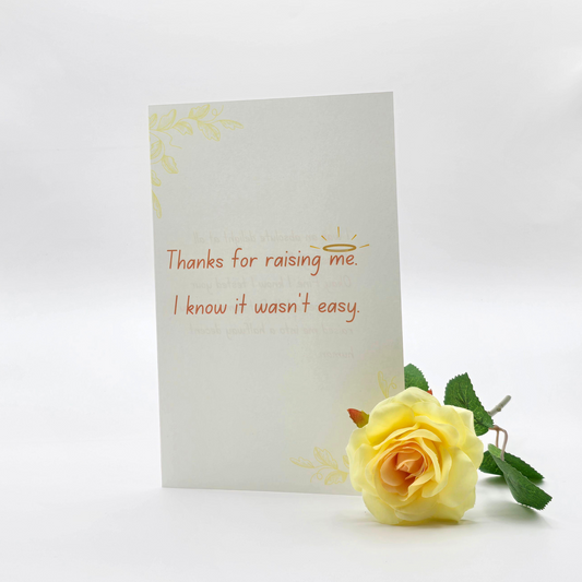 Thanks for Raising Me – Mother’s Day Card with Humor