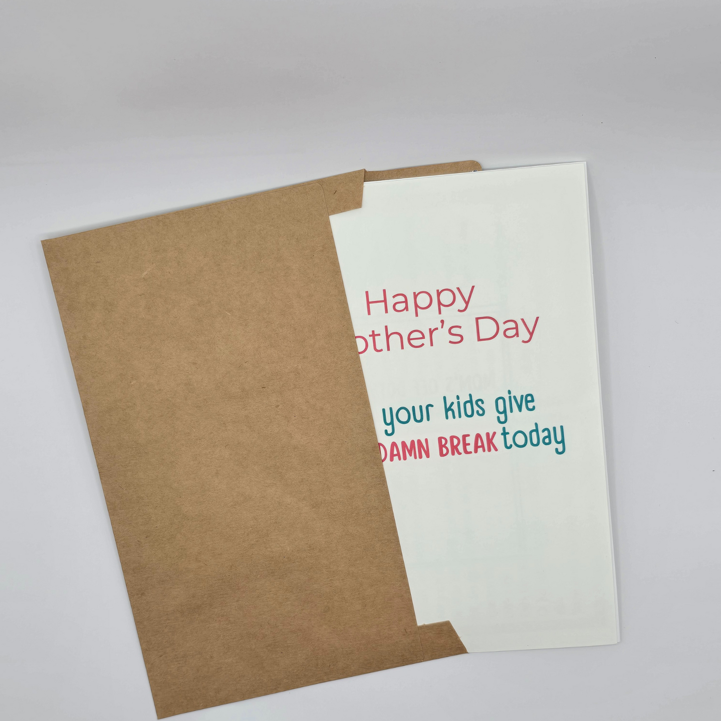 Damn Break Mother’s Day Card – Printed Full Size