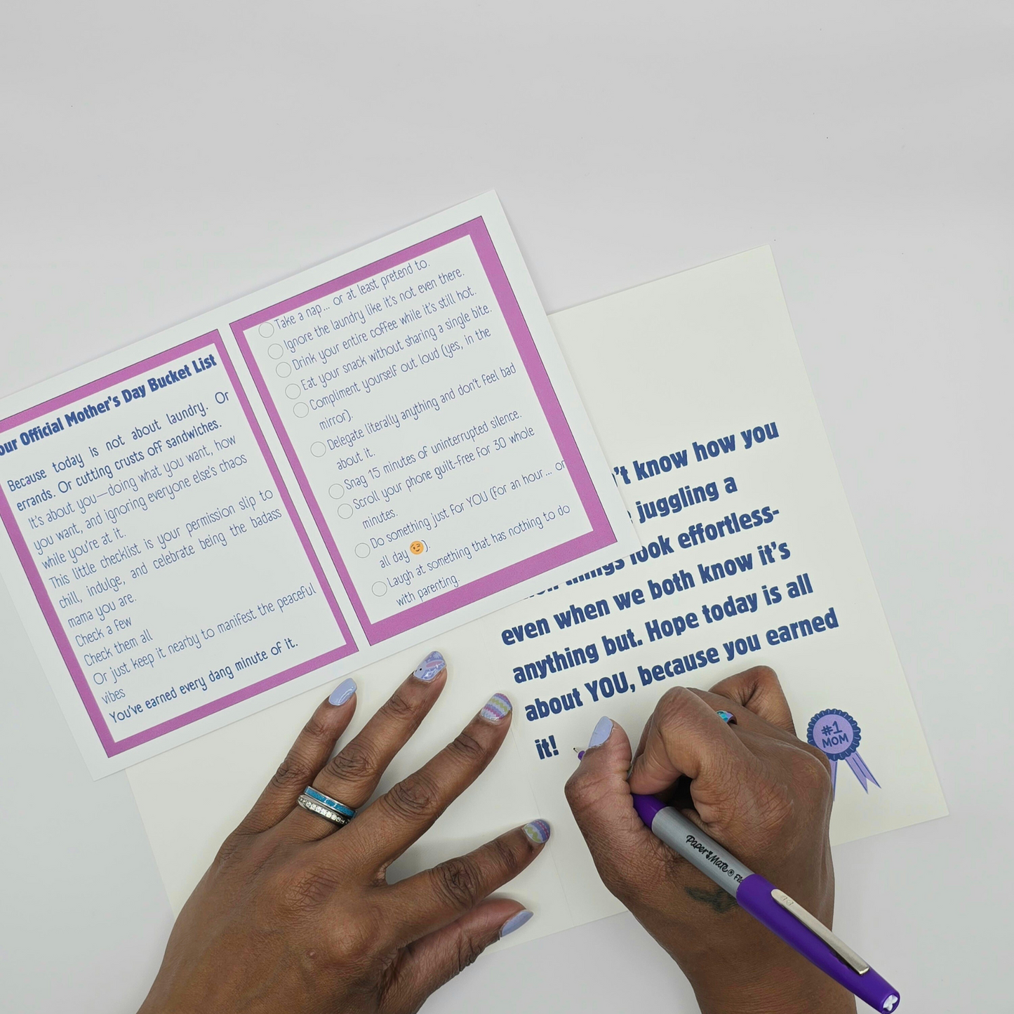 She Does It All – Mother’s Day Card (Funny + Sweet)