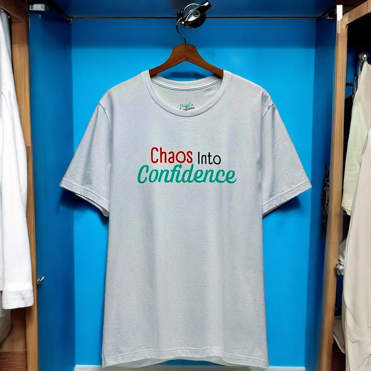 Chaos into Confidence T-Shirt - Empowering Moms, Fun & Bold Graphic Tee