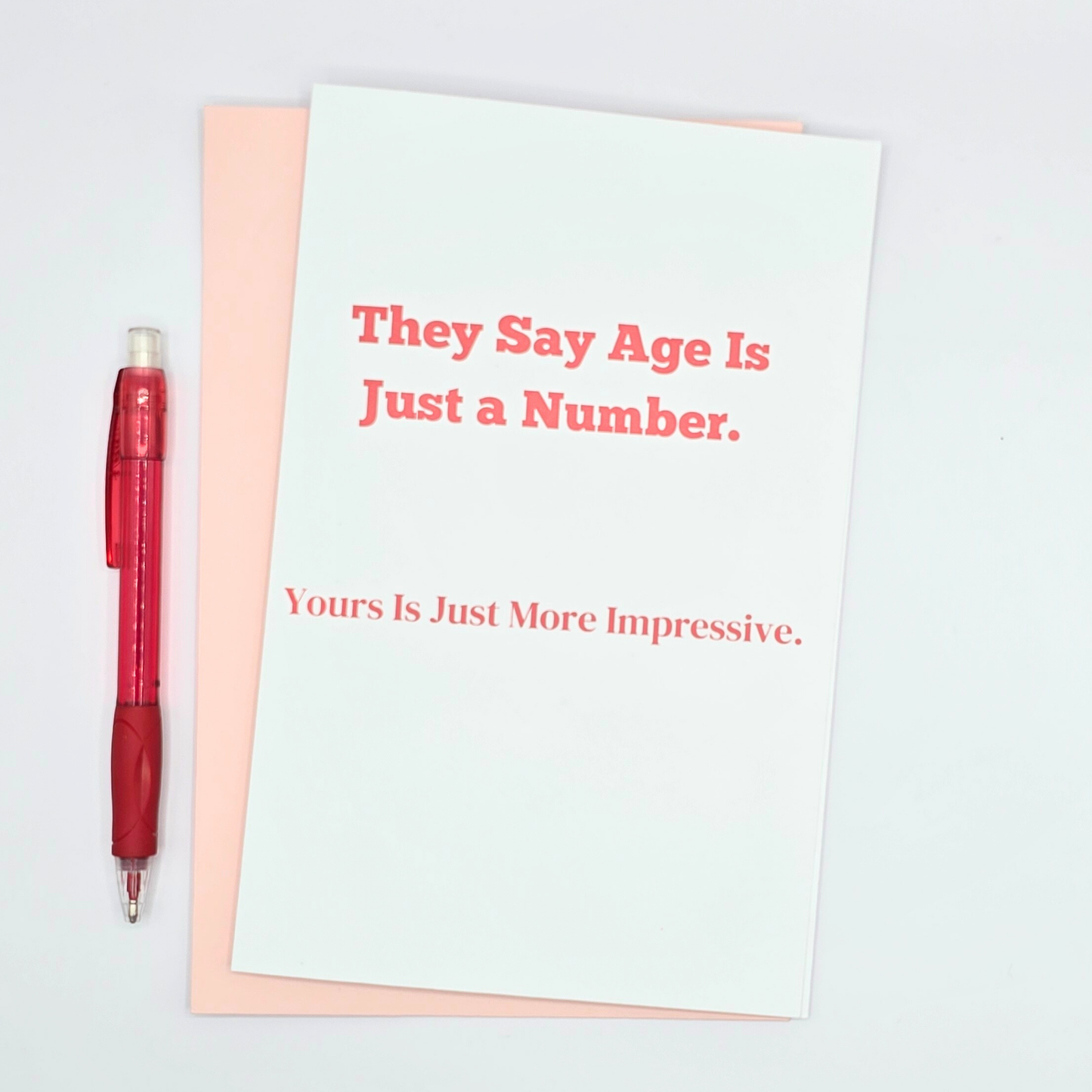 Age Is Just a Number Birthday Card
