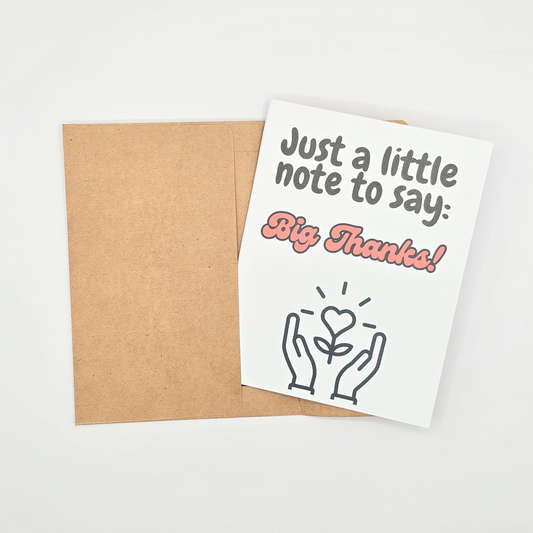Big Thanks! – Small Thank You Card