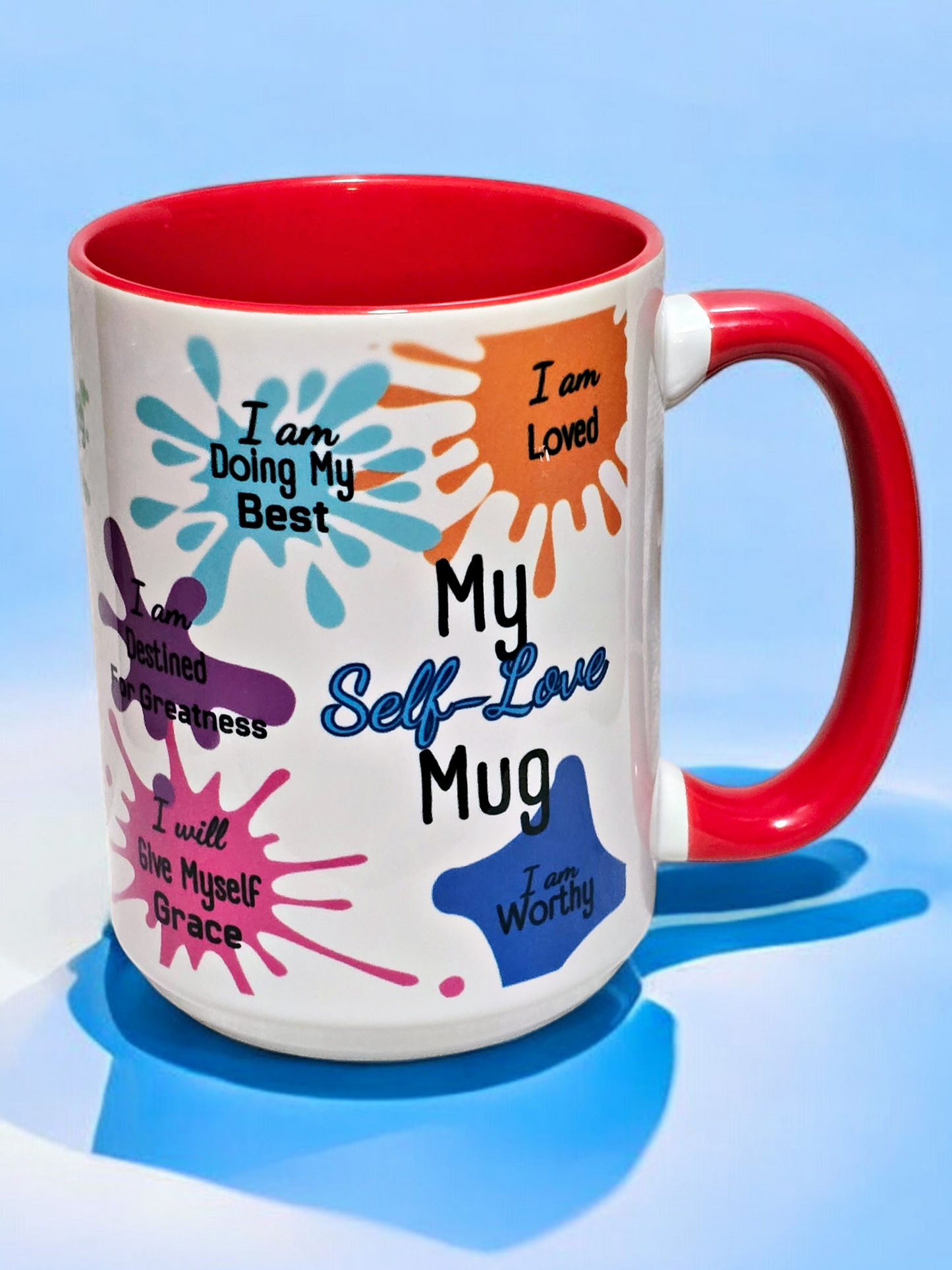 My Self-Love Mug with Colorful Affirmations