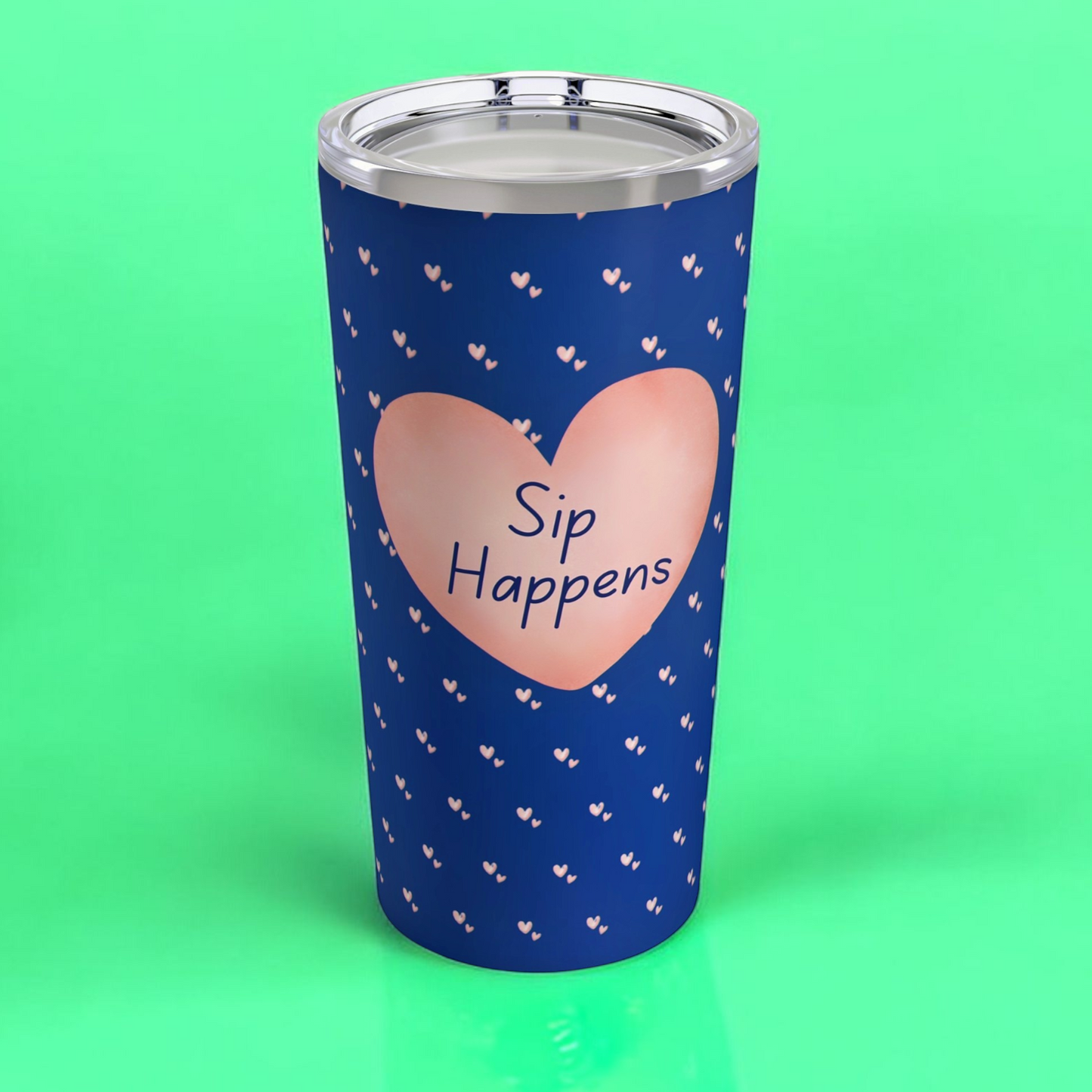 Sip Happens Blue 20oz Tumbler