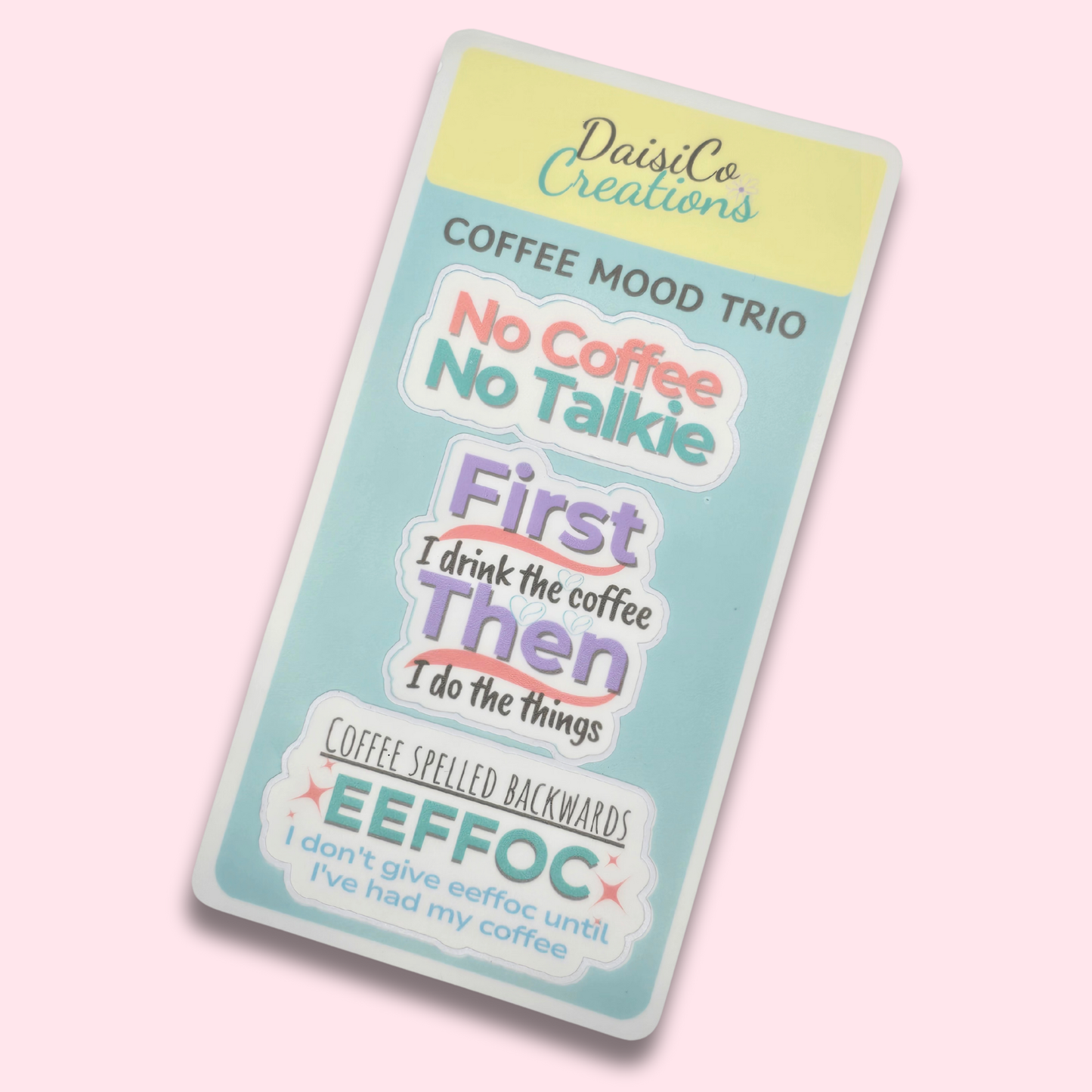 Coffee Quote Sticker Sheet