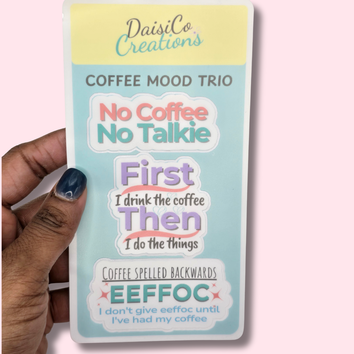 Coffee Quote Sticker Sheet
