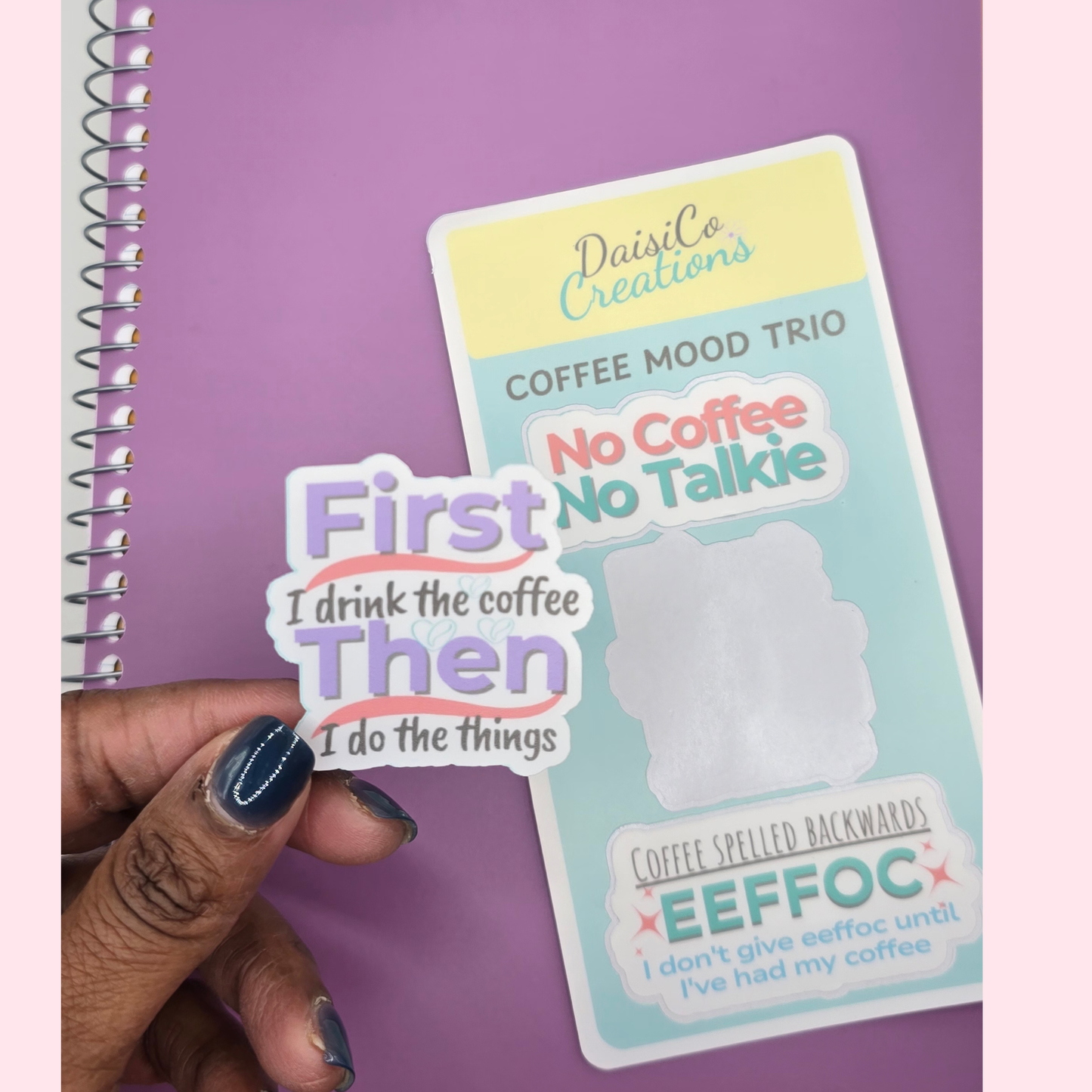 Coffee Quote Sticker Sheet