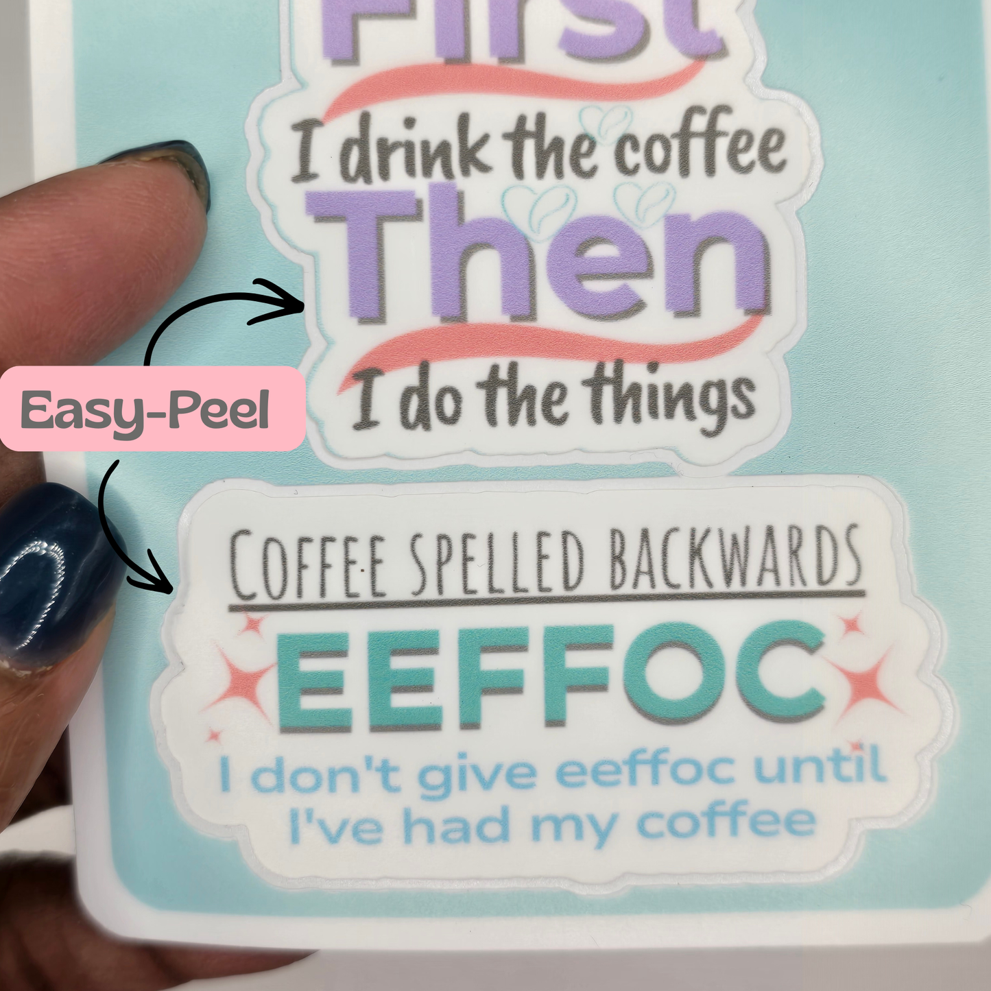 Coffee Quote Sticker Sheet
