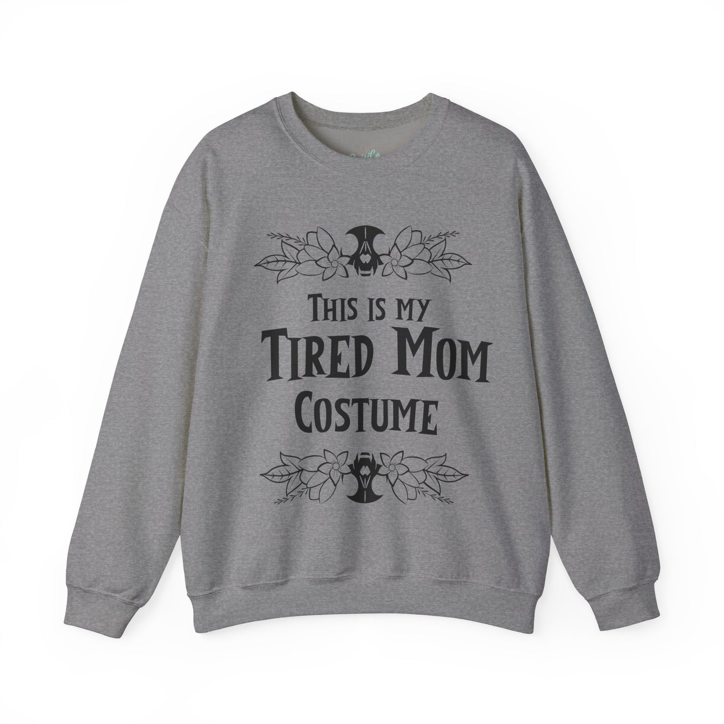 Halloween Sweatshirt Mom Sweatshirt Funny Halloween Sweatshirt For Mom Tired Mom Sweatshirt