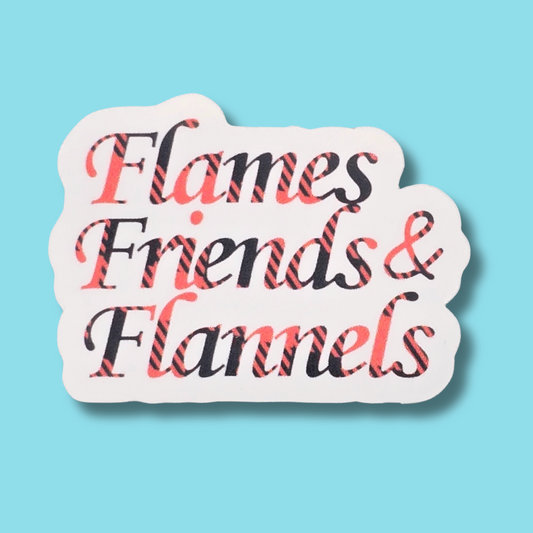 Flames Friends & Flannels Sticker