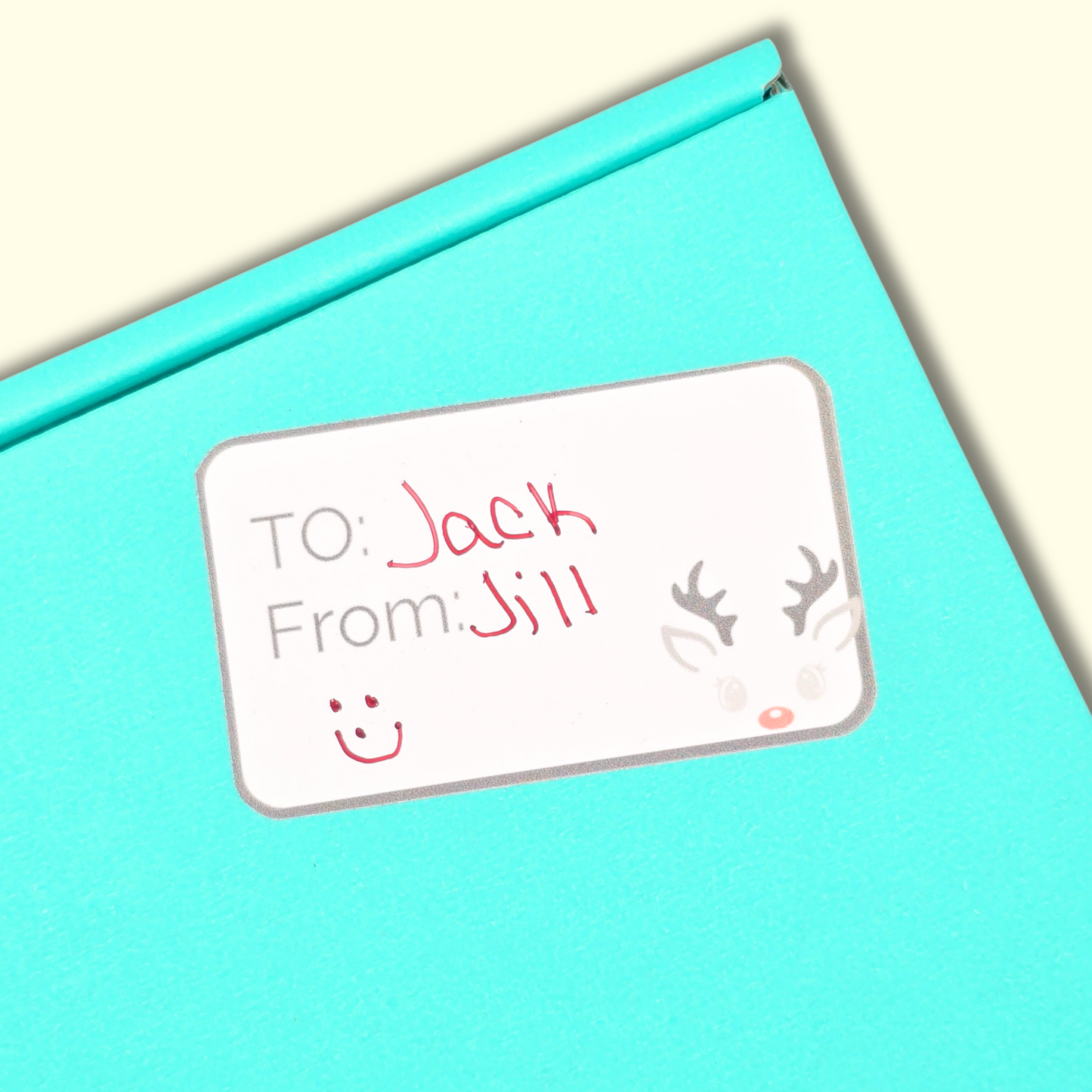 Minimalist Holiday Gift Label Sticker Sheets (White Background)