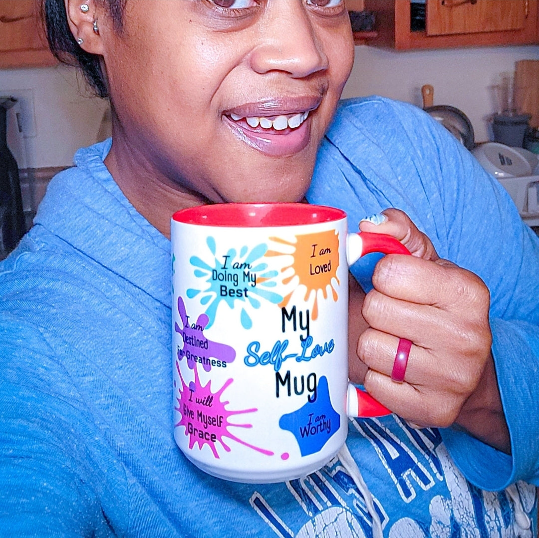 My Self-Love Mug with Colorful Affirmations