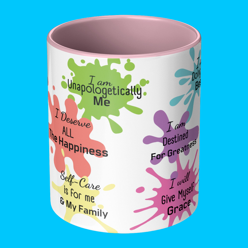 My Self-Love Mug with Colorful Affirmations