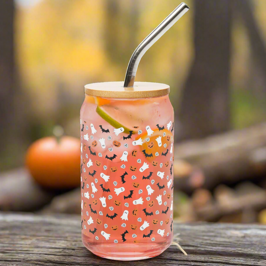 Spooky Sips – Halloween-Themed Glass Can